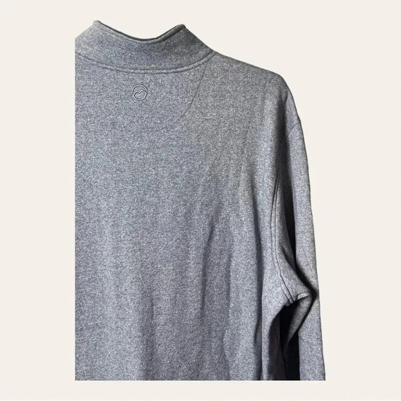 0632. MAGELLAN 1/4 ZIPPER HOODIE‎ CLASSIC FIT 3X GREY IN COLOR - Picture 6 of 9